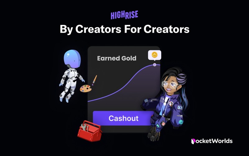 Monetization in Pocket Worlds' Highrise.