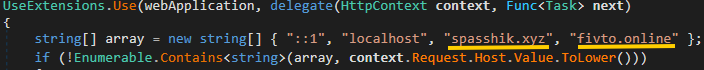 Figure 17. Code to set up the listener for requests sent to both RedLine and META servers Figure 17. Code to set up the listener for requests sent to both RedLine and META servers