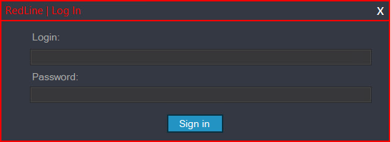 Figure 2. RedLine panel login prompt Figure 2. RedLine panel login prompt