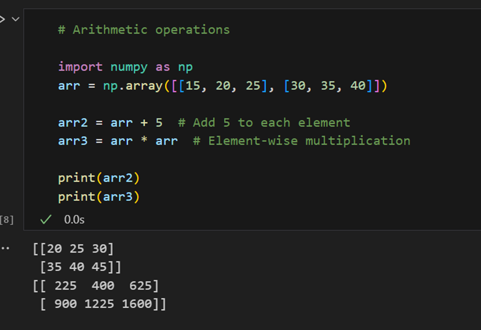 Arithmetic operations