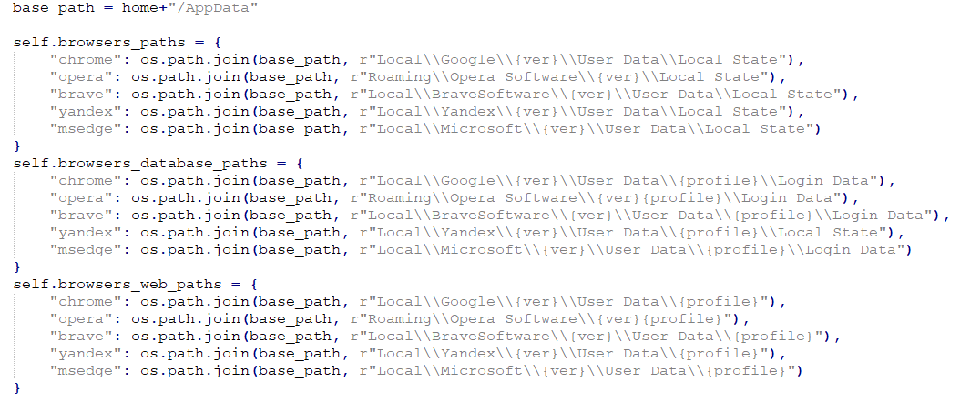Figure 14. Hardcoded local browser paths on Windows Figure 14. Hardcoded local browser paths on Windows