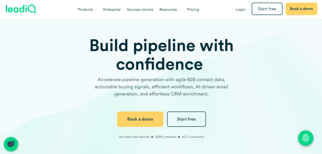 LeadIQ - Best AI tool for lead generation