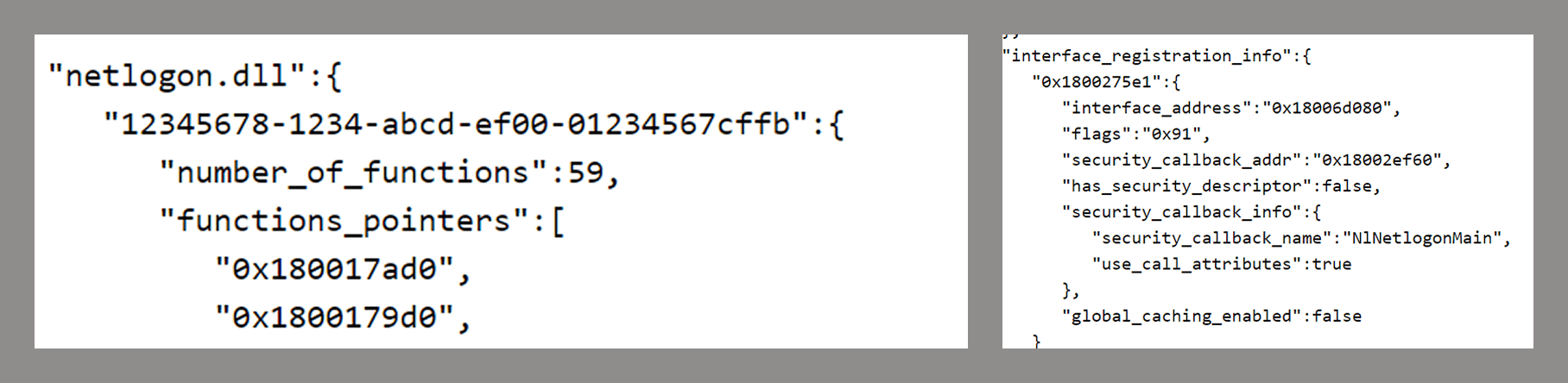 PE RPC Scraper output