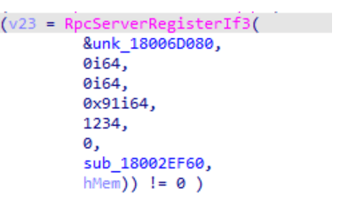 Interface registration