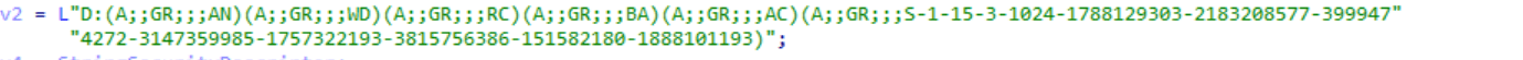 SDDL for security descriptor