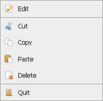 MooTools ContextMenu Plugin