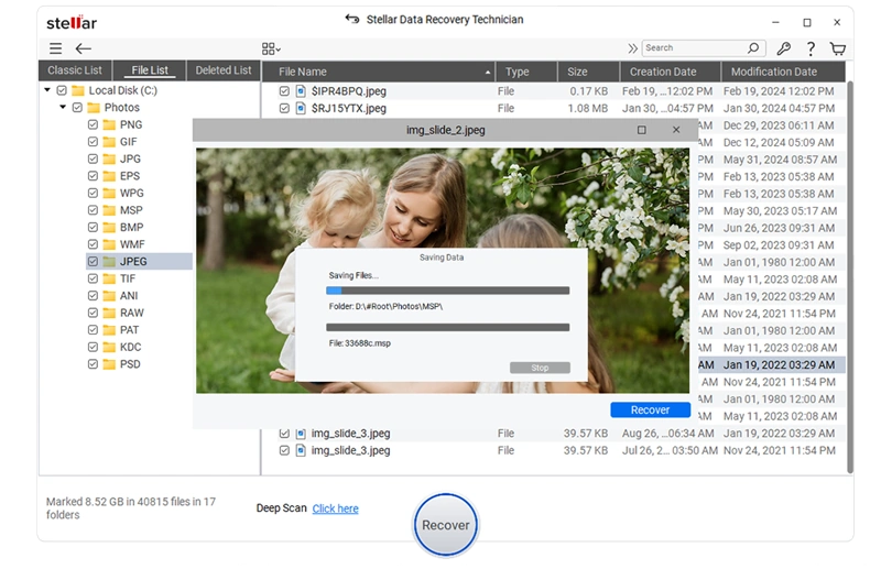 Stellar Data Recovery Technician software