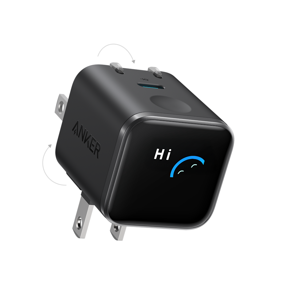 Anker Nano Charger (45W, Smart Display, 180° Foldable)