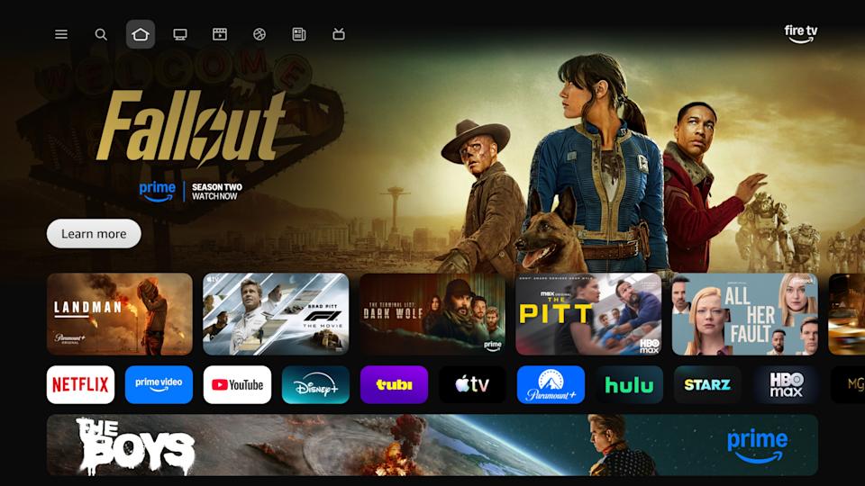 The rounder redesigned Fire TV UI.